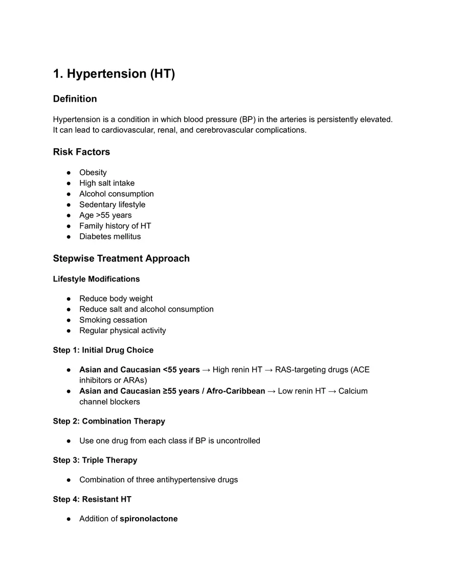 Hypertension (HT) - Page 1