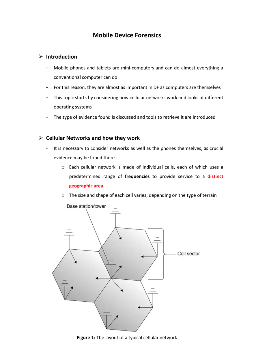 Mobile Device Forensics - Page 1