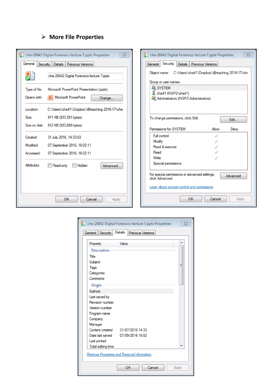 Artefacts of Windows, Linux and Macintosh Systems - Page 4