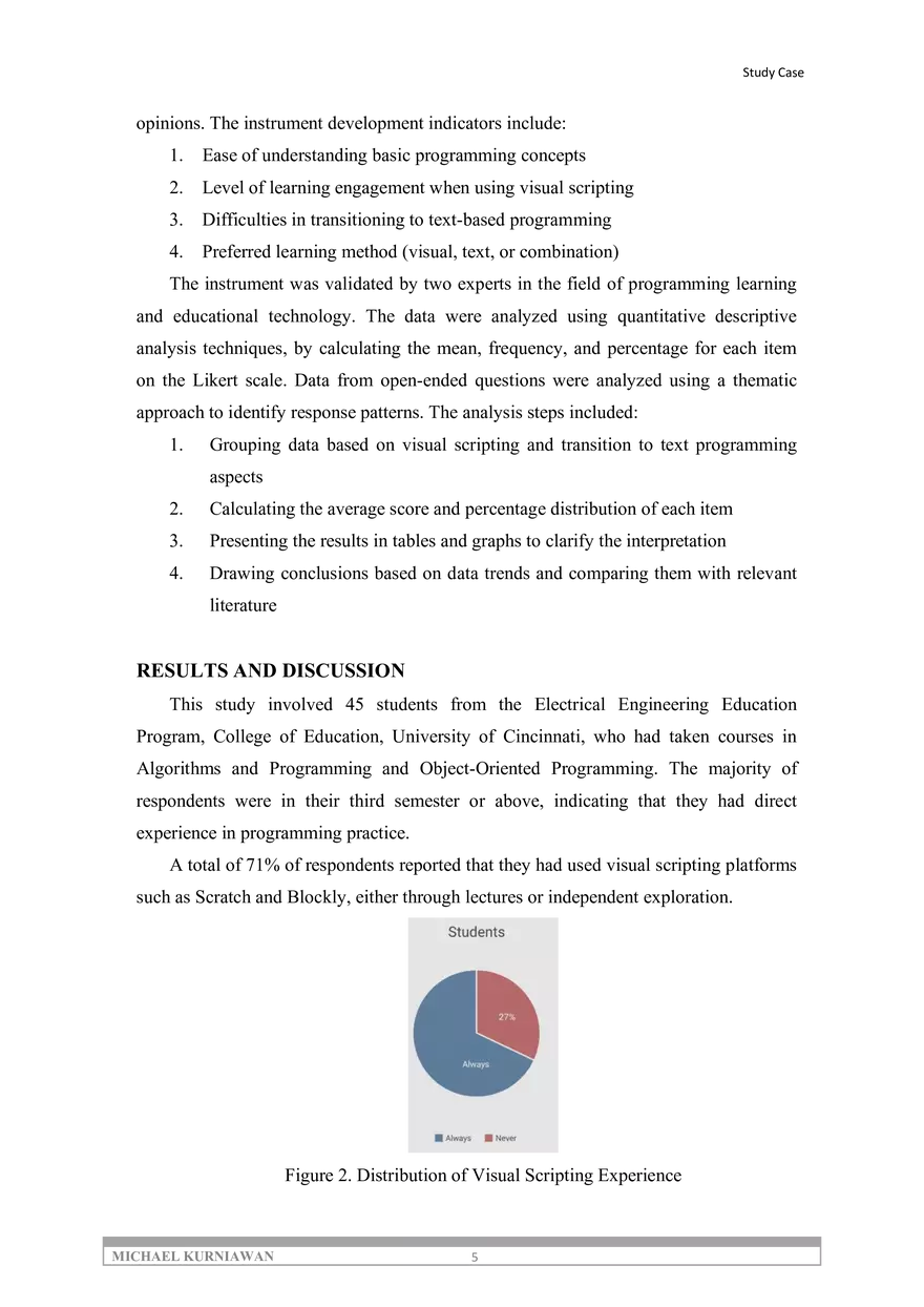 The Role of Visual Scripting as a Conceptual Introduction Medium - Page 5