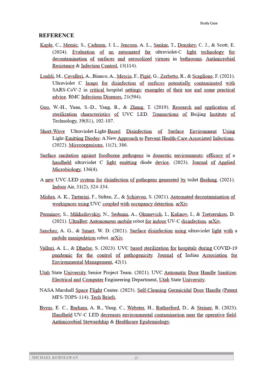 Automatic Door Handle Cleaning Device Using Uvc Light - Page 11