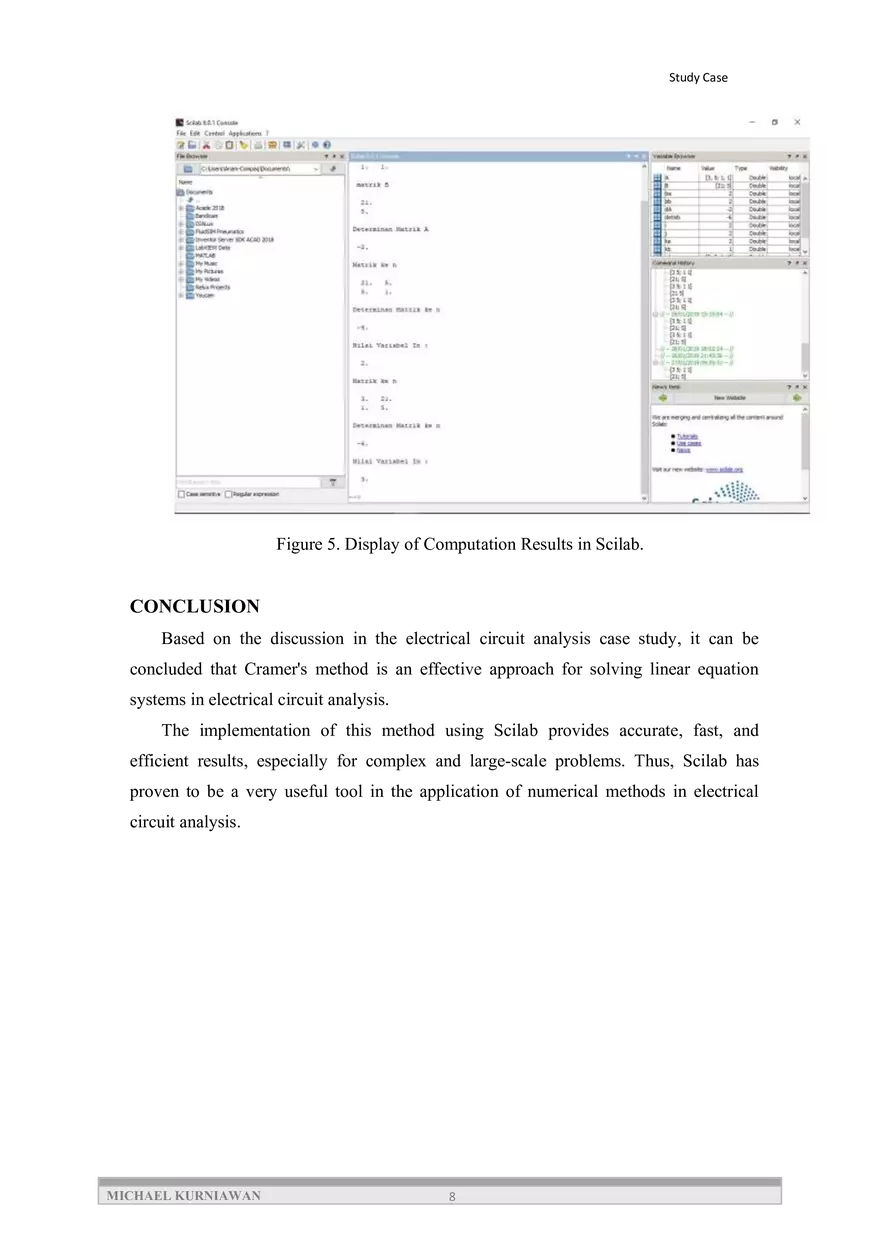 Application of Cramer's Method for Electrical Circuit - Page 8