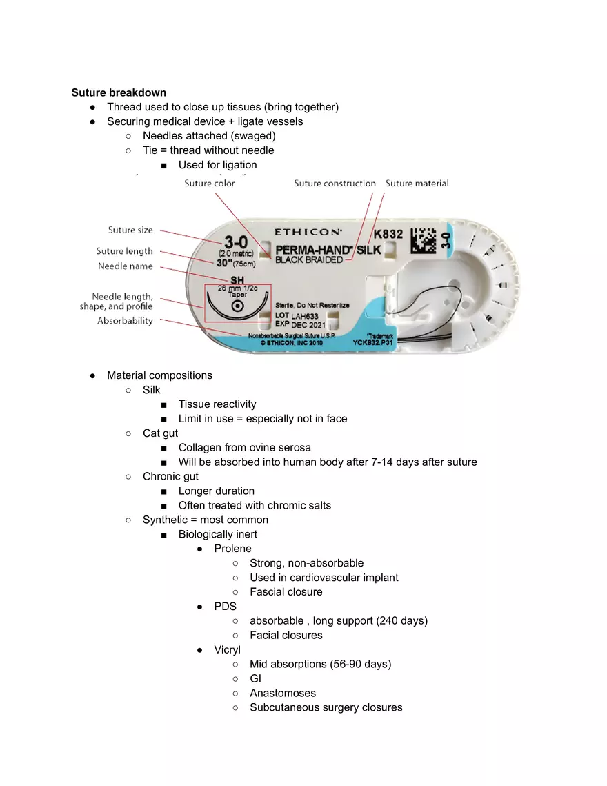 Suture Breakdown - Page 1