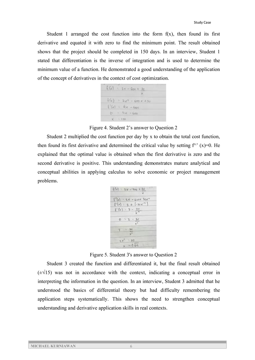 Cognitive Analysis of Students' Understanding of Integral - Page 6