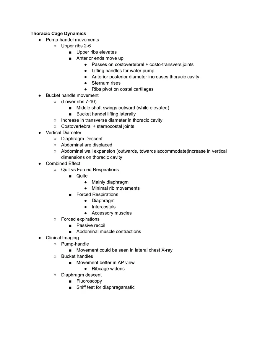 Thoracic Cage Dynamics - Page 1