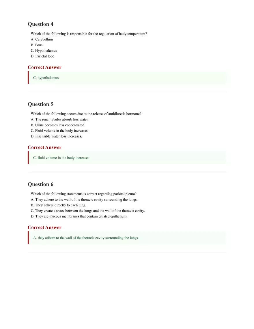 ATI Anatomy and Physiology Proctored Exam 2025 - Page 13