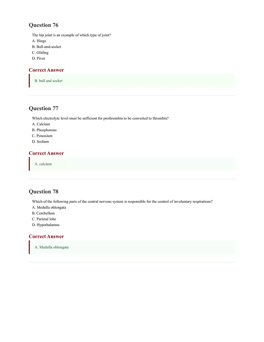 ATI Anatomy and Physiology Proctored Exam 2025 - Page 20
