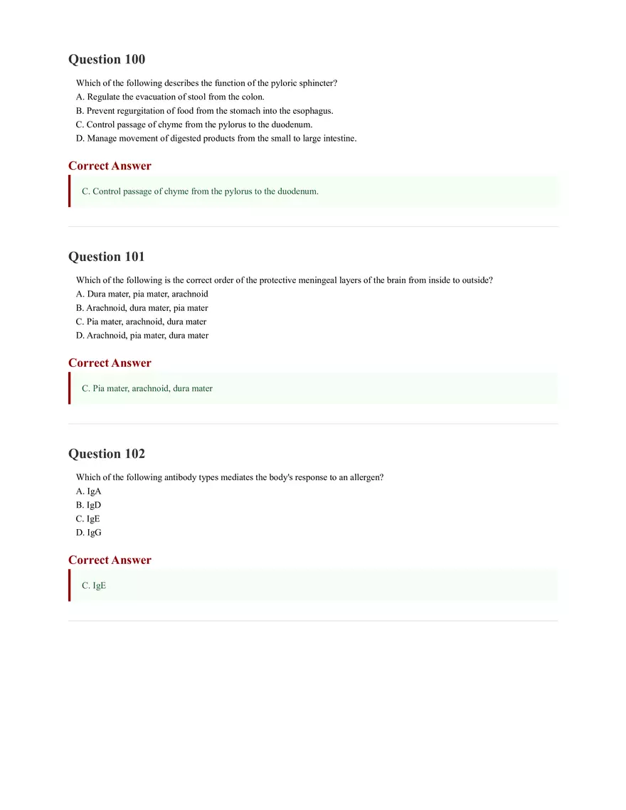 ATI Anatomy and Physiology Proctored Exam 2025 - Page 29
