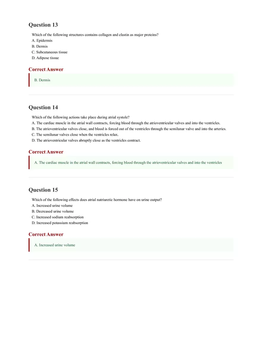 ATI Anatomy and Physiology Proctored Exam 2025 - Page 44