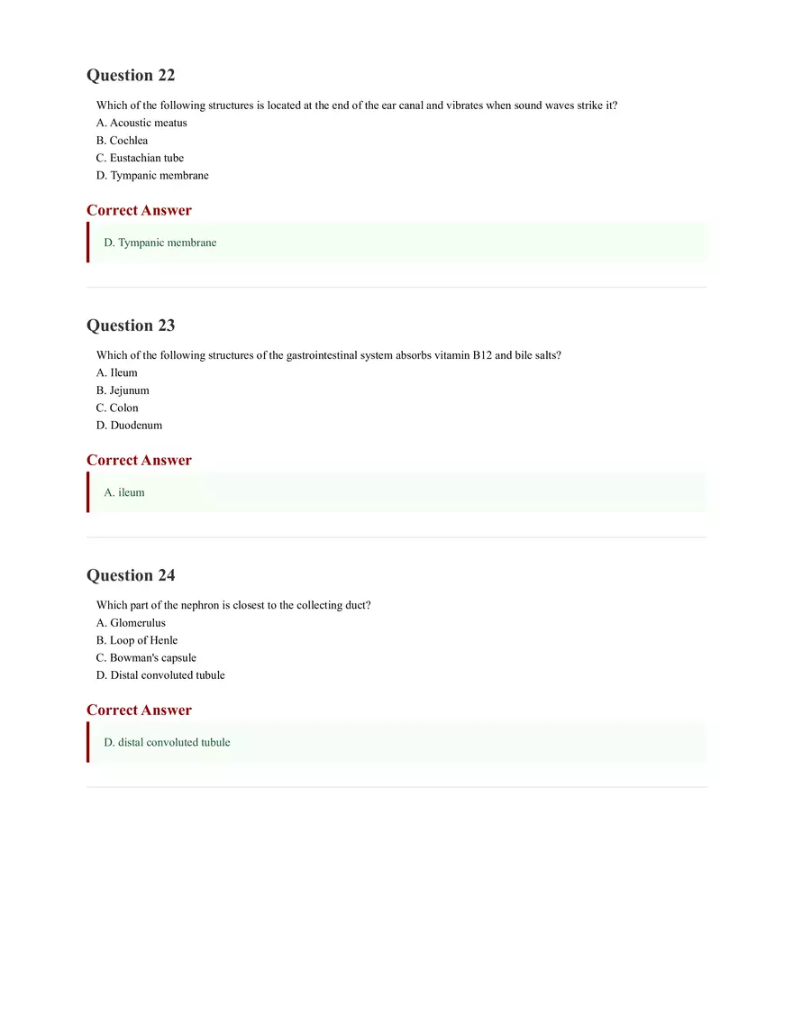 ATI Anatomy and Physiology Proctored Exam 2025 - Page 47