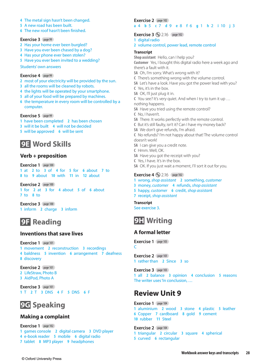 Solutions 3rd Edition Pre-Intermediate WB Key - Page 21