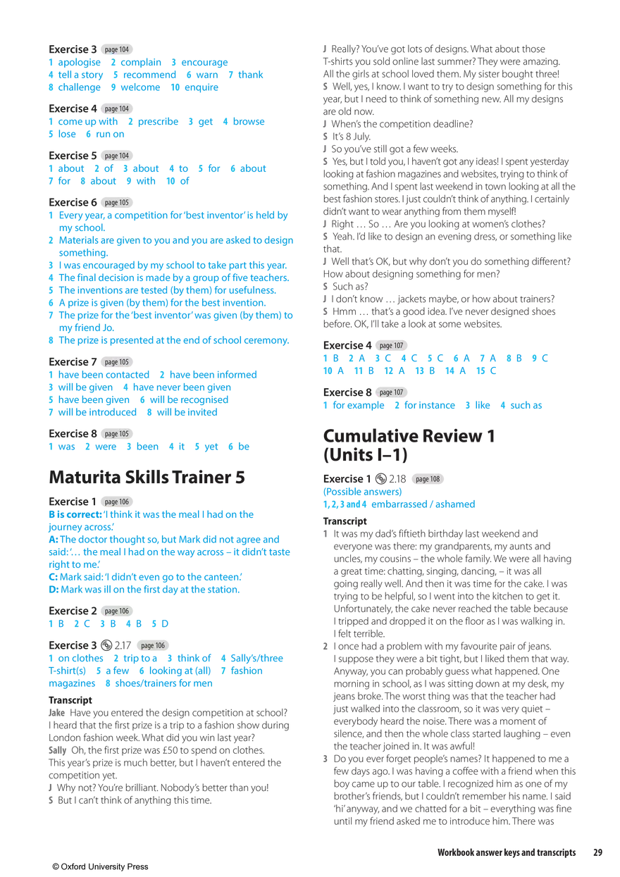 Solutions 3rd Edition Pre-Intermediate WB Key - Page 22