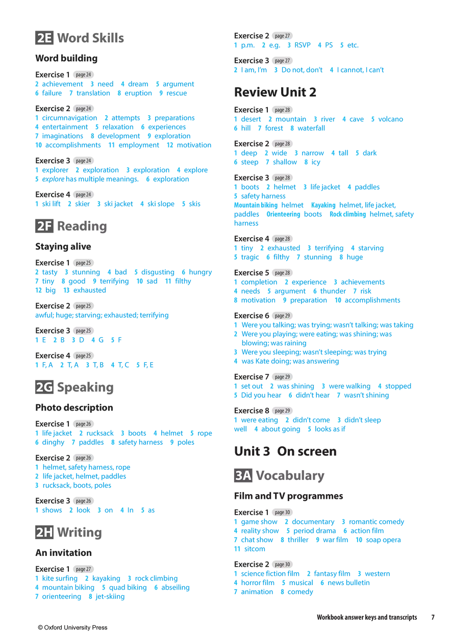 Solutions 3rd Edition Pre-Intermediate WB Key - Page 29
