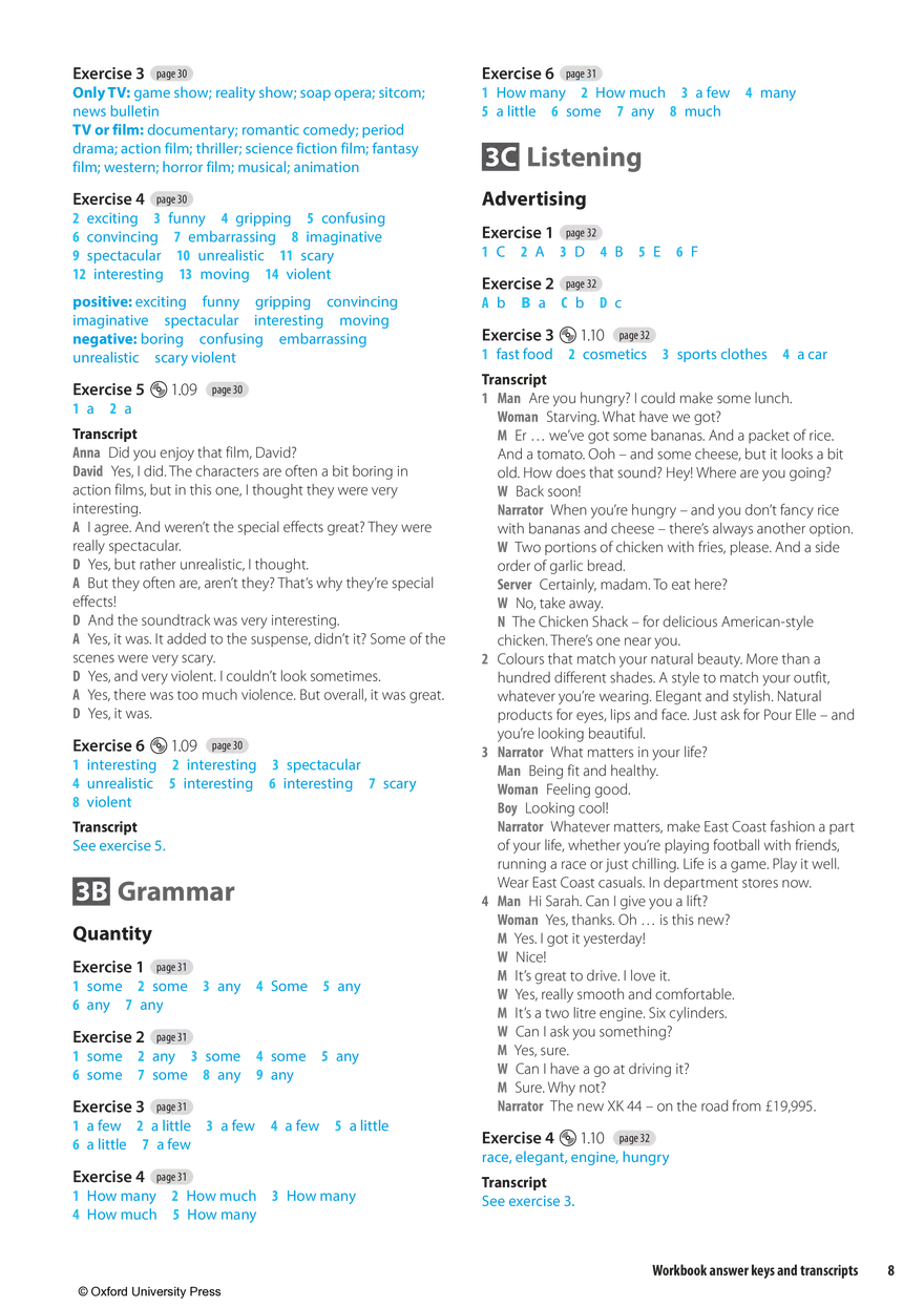Solutions 3rd Edition Pre-Intermediate WB Key - Page 30