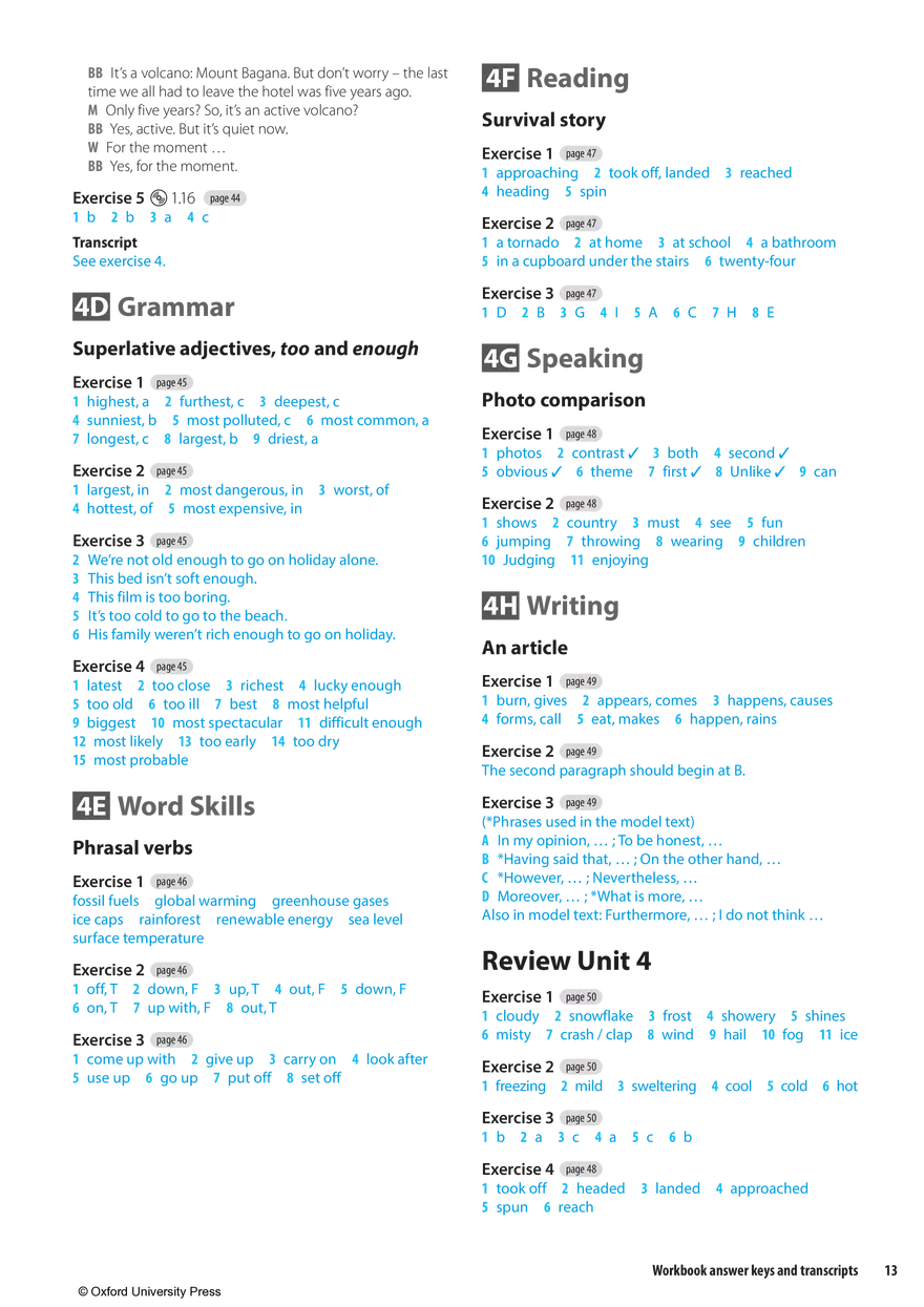 Solutions 3rd Edition Pre-Intermediate WB Key - Page 5