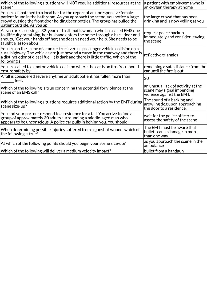 Chapter 11: Scene Size-Up and Safety for EMTs - Page 2