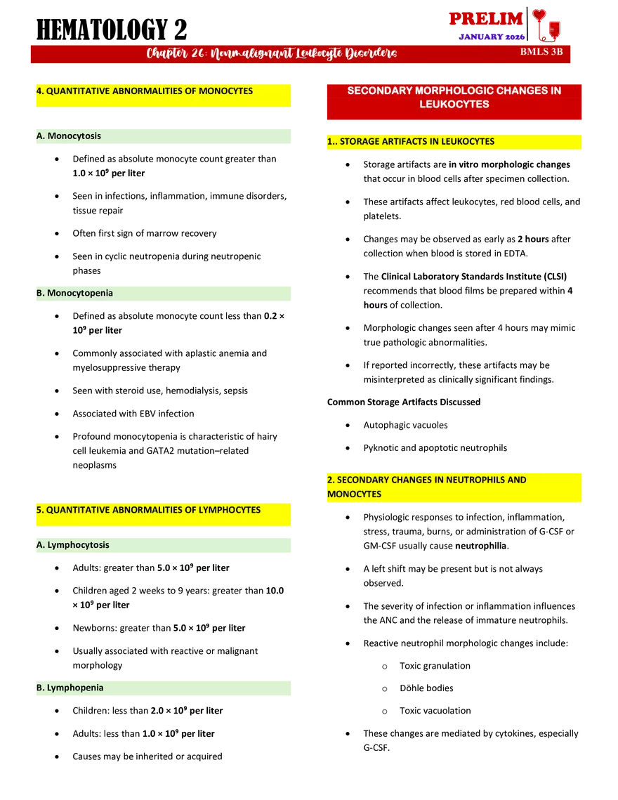 Nonmalignant Leukocyte Disorders - Page 8