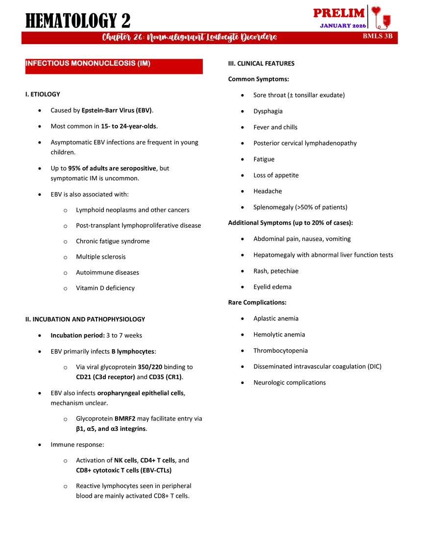 Nonmalignant Leukocyte Disorders - Page 12