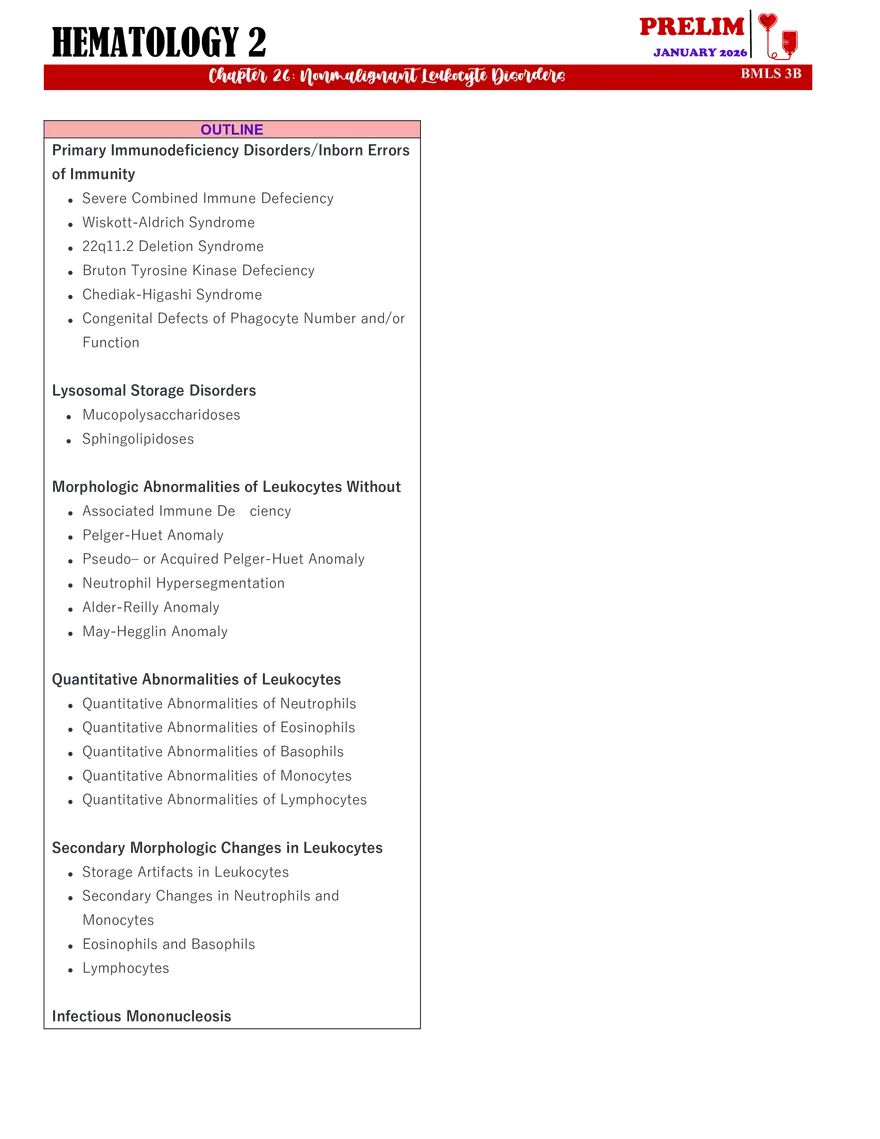 Nonmalignant Leukocyte Disorders - Page 15