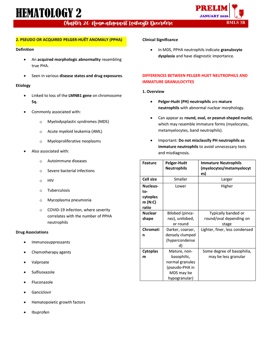 Nonmalignant Leukocyte Disorders - Page 22