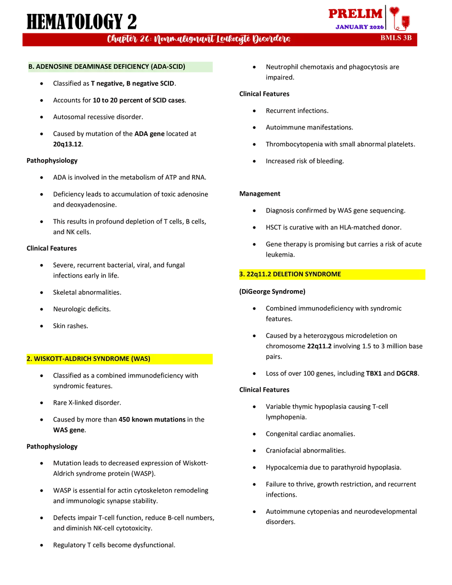 Nonmalignant Leukocyte Disorders - Page 2