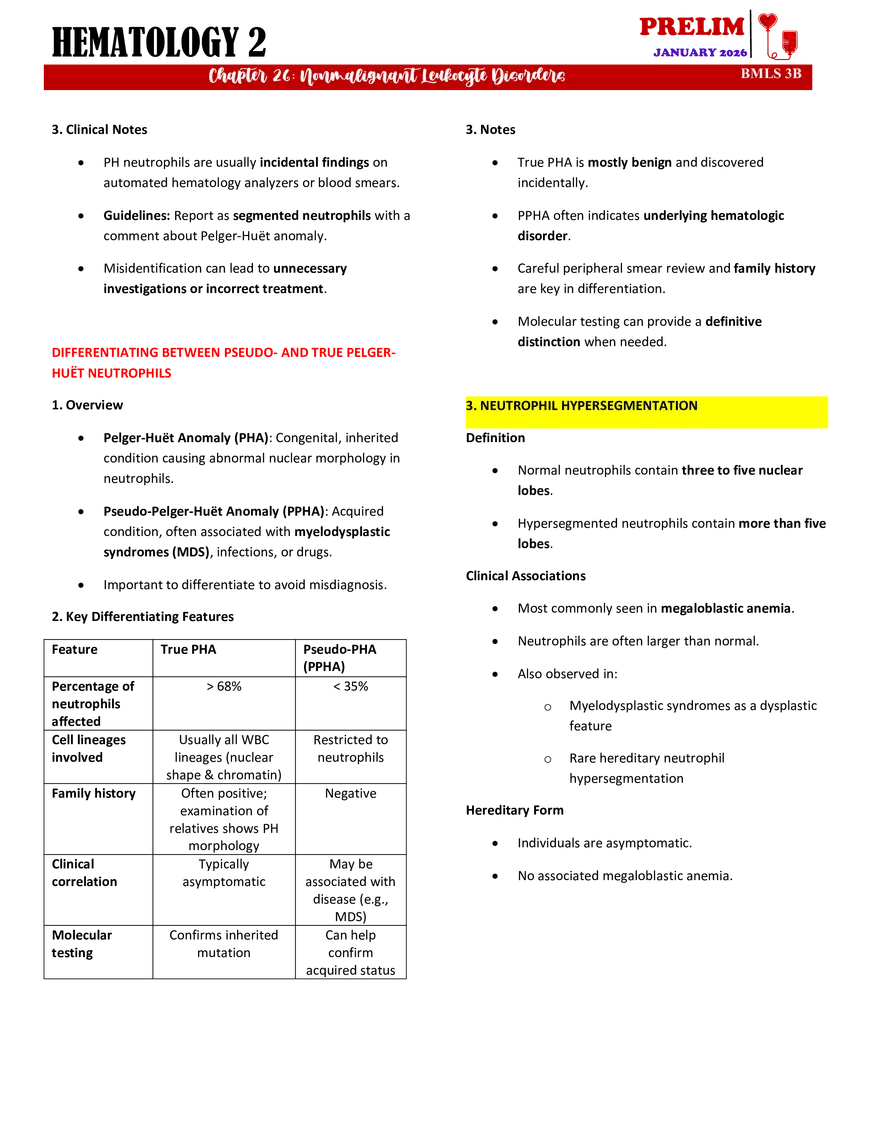 Nonmalignant Leukocyte Disorders - Page 3