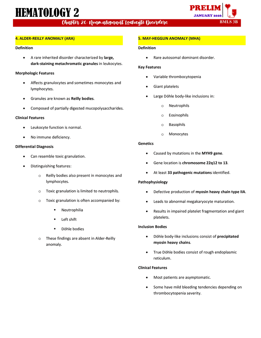 Nonmalignant Leukocyte Disorders - Page 4