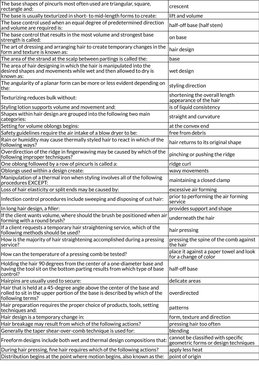 Ch 10 Hair Design Table Review - Page 3