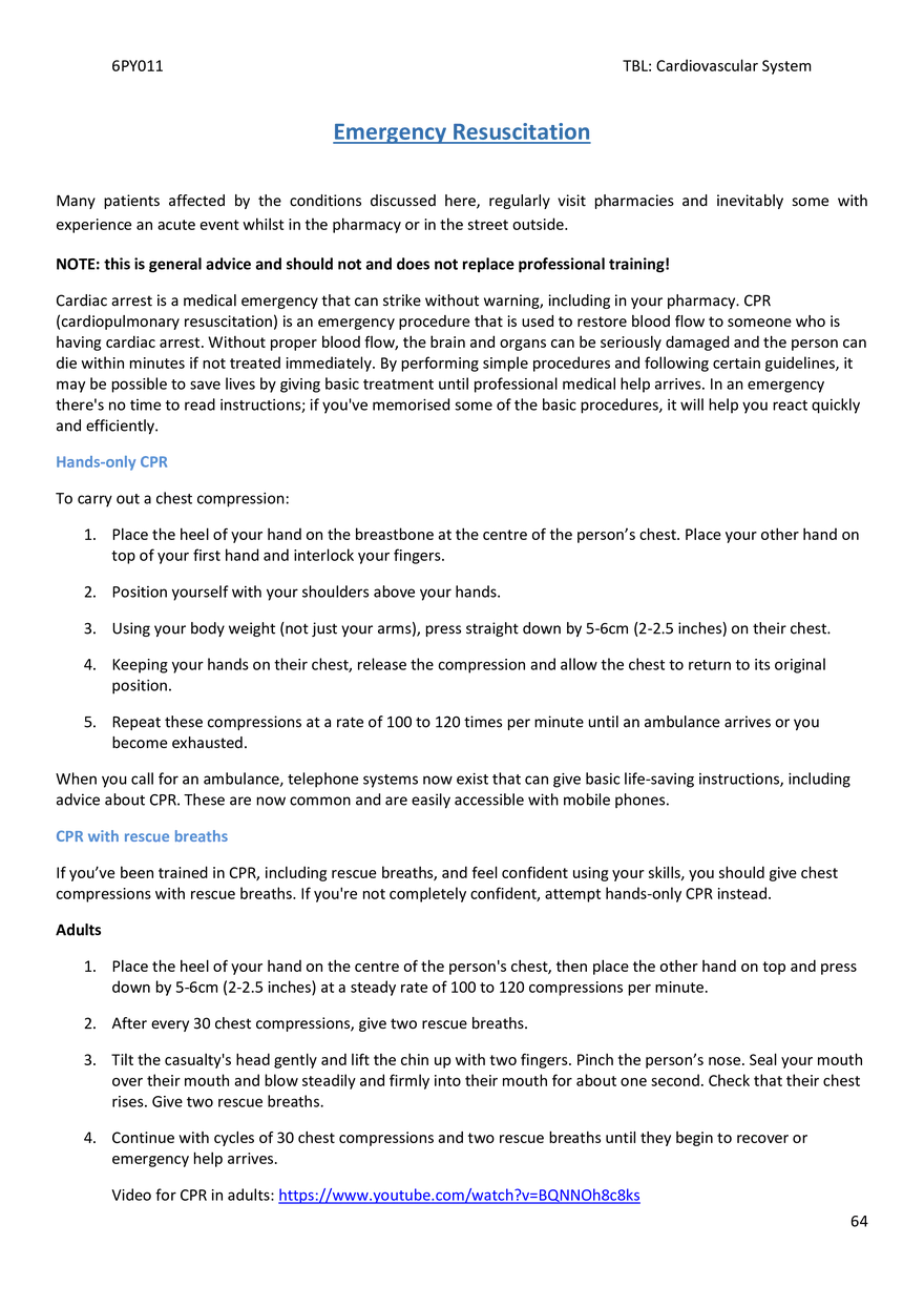 CVS Study pack 2025 6PY updated - Page 61