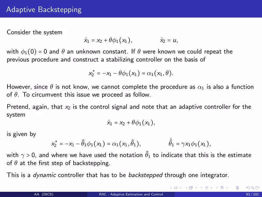 Control in The Presence of Uncertainty - Page 97