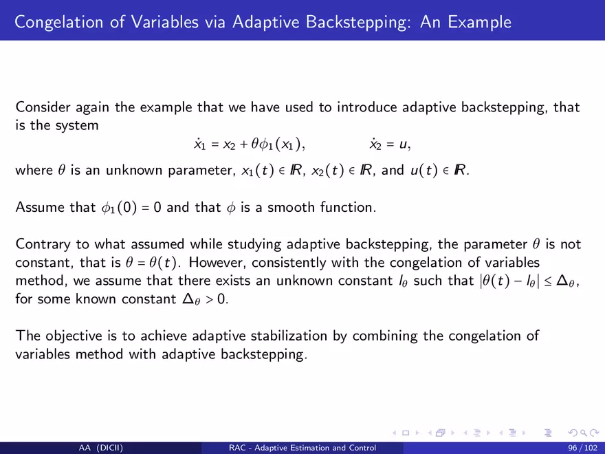 Control in The Presence of Uncertainty - Page 100