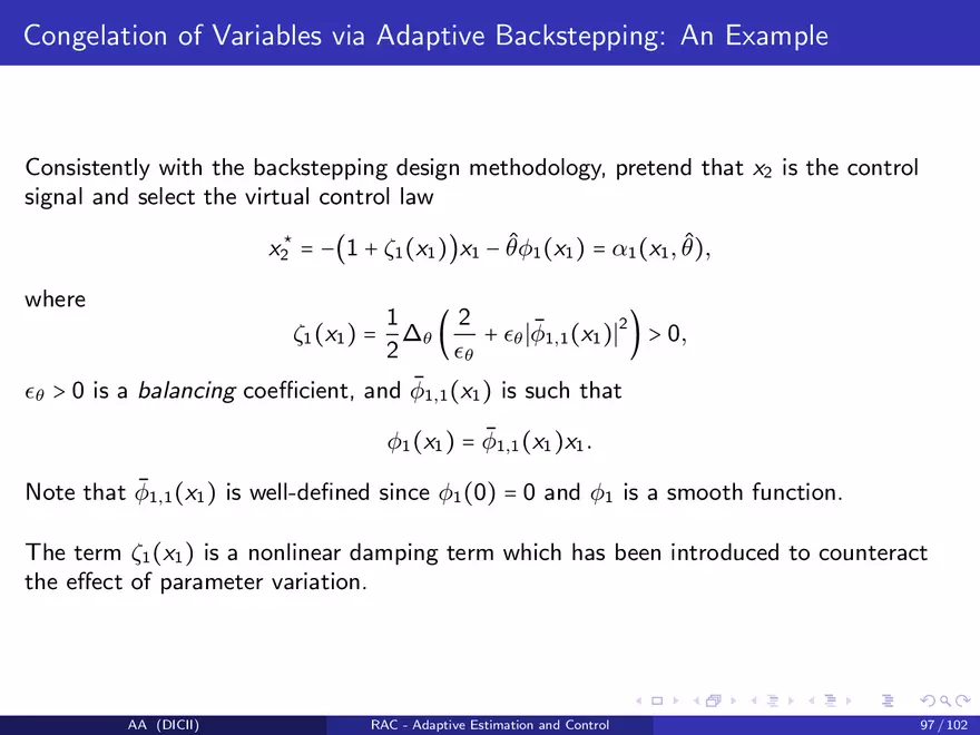 Control in The Presence of Uncertainty - Page 101
