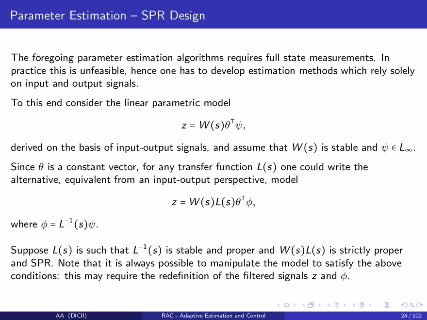 Control in The Presence of Uncertainty - Page 21