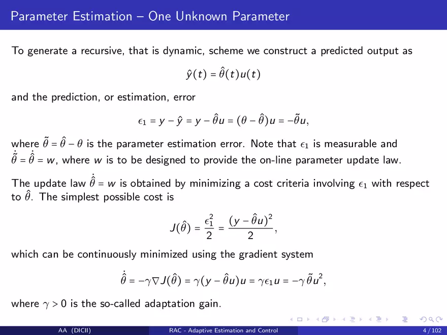 Control in The Presence of Uncertainty - Page 38