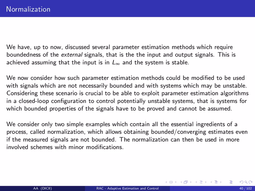 Control in The Presence of Uncertainty - Page 39