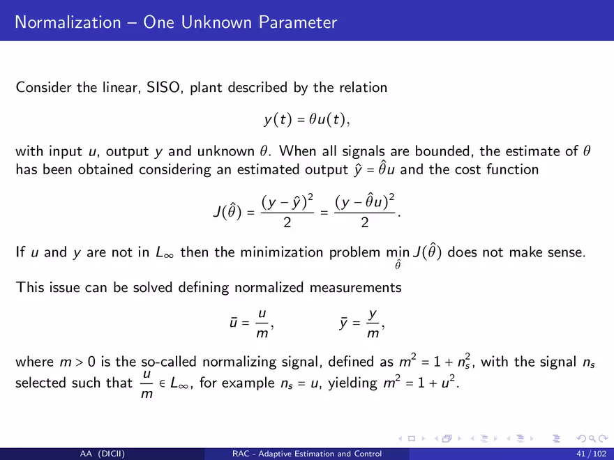 Control in The Presence of Uncertainty - Page 40