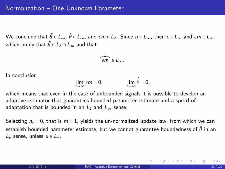 Control in The Presence of Uncertainty - Page 42
