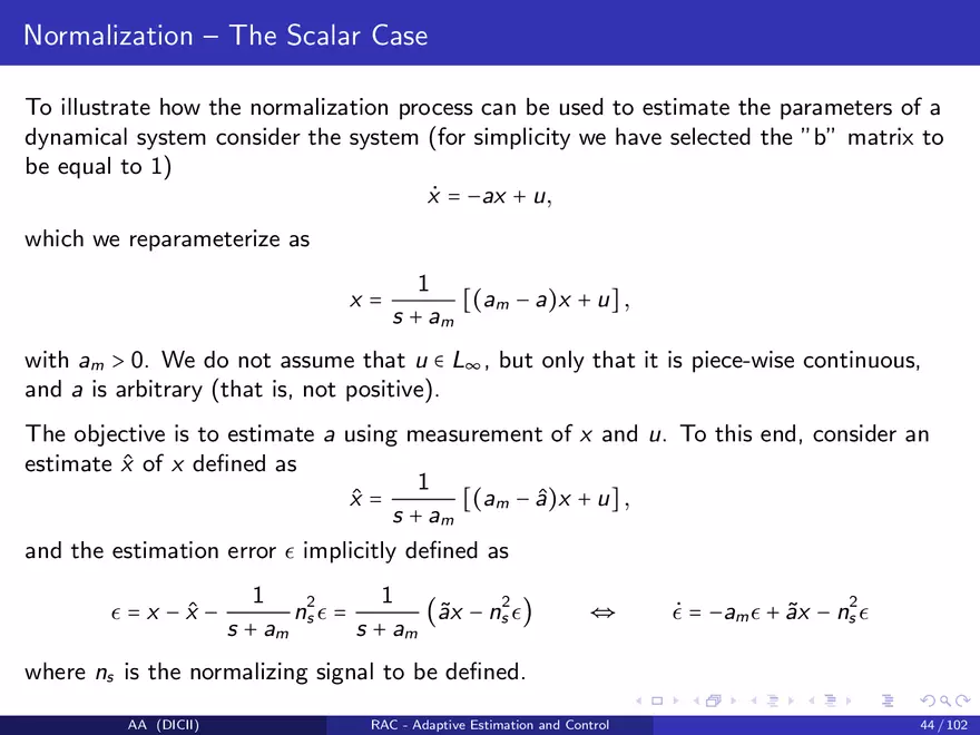 Control in The Presence of Uncertainty - Page 43