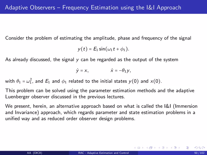 Control in The Presence of Uncertainty - Page 50