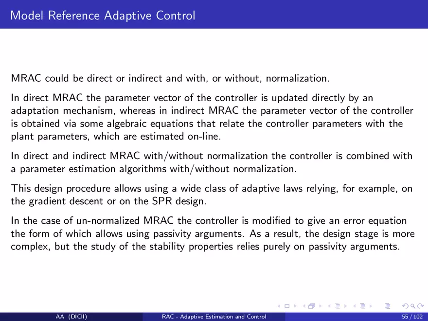 Control in The Presence of Uncertainty - Page 55