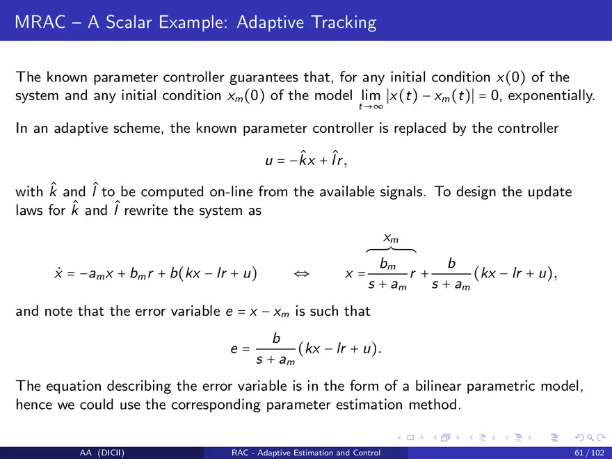 Control in The Presence of Uncertainty - Page 62