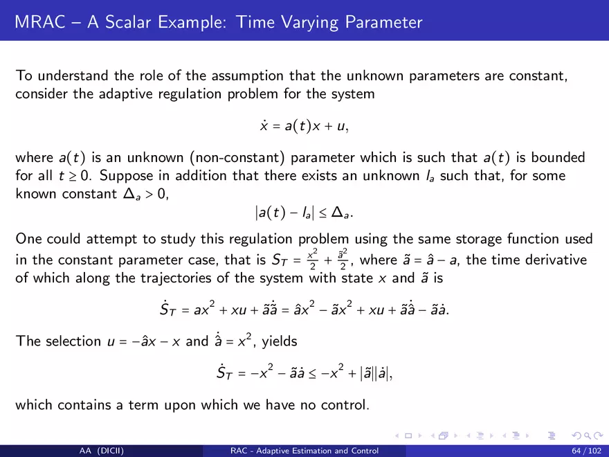 Control in The Presence of Uncertainty - Page 65