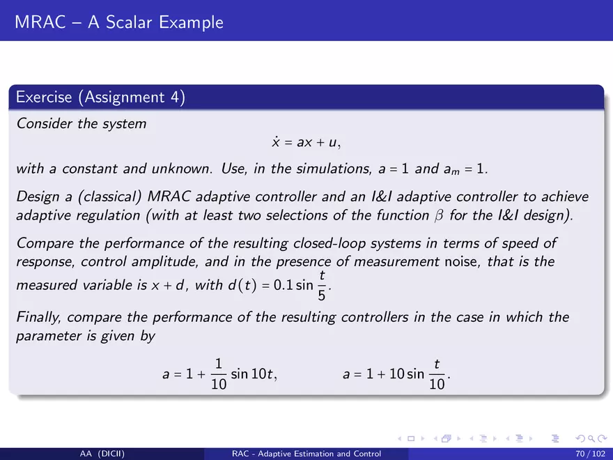Control in The Presence of Uncertainty - Page 72