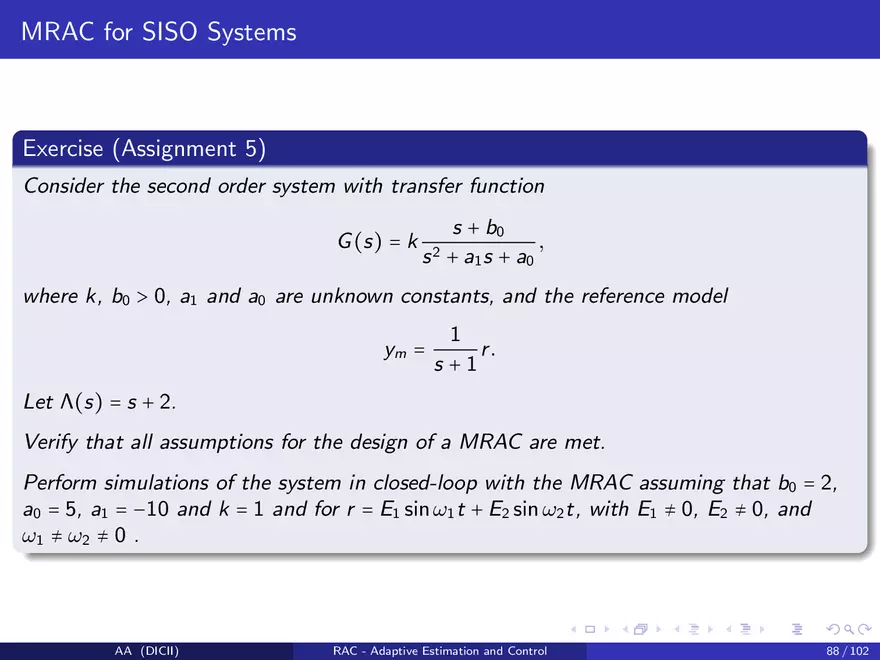 Control in The Presence of Uncertainty - Page 91