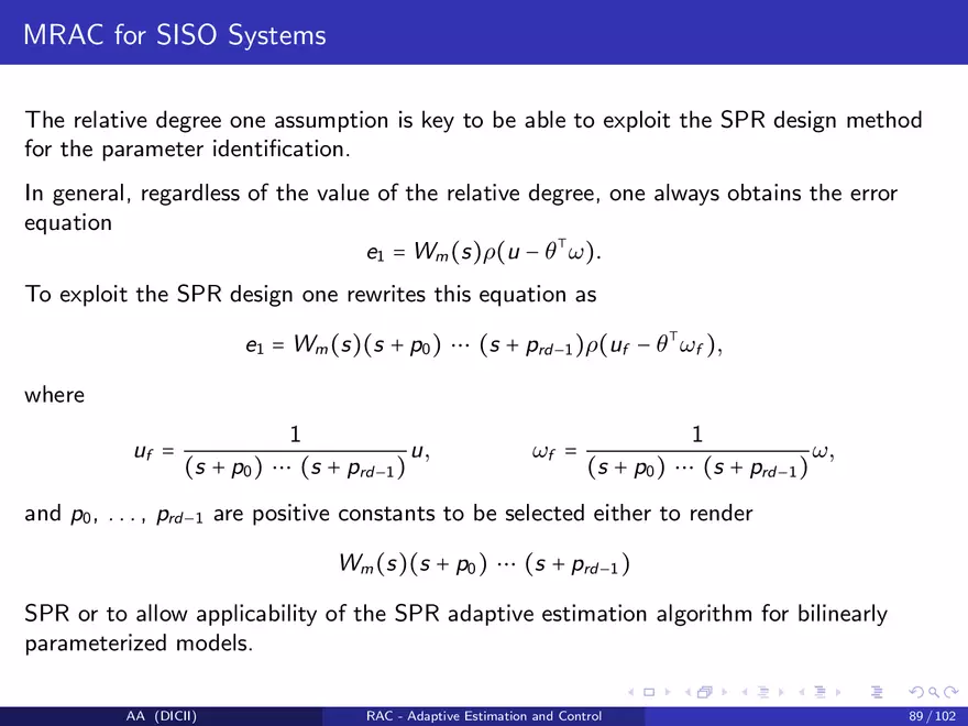 Control in The Presence of Uncertainty - Page 92