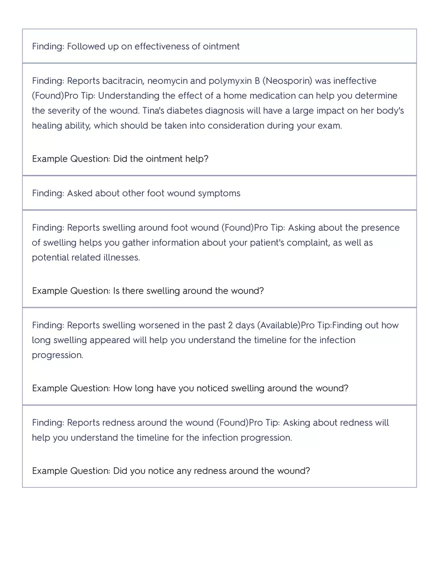 Shadow Health - Tina Jones, Health History - Page 18