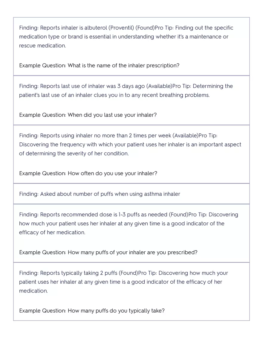 Shadow Health - Tina Jones, Health History - Page 31