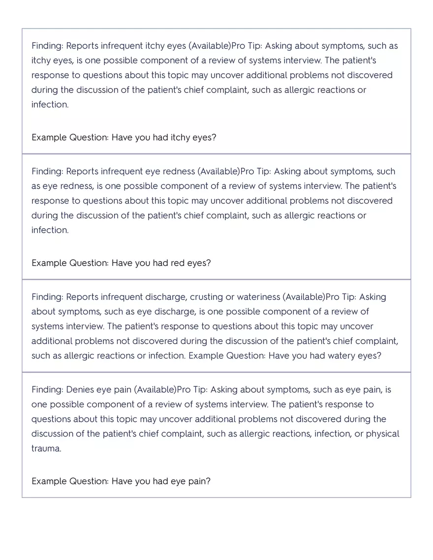 Shadow Health - Tina Jones, Health History - Page 59