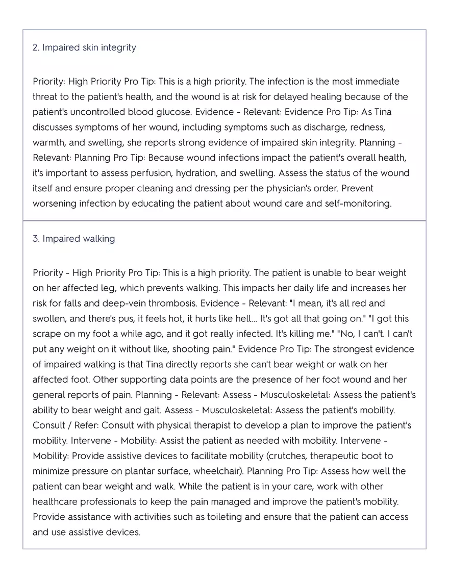 Shadow Health - Tina Jones, Health History - Page 87