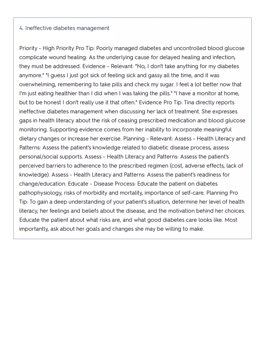 Shadow Health - Tina Jones, Health History - Page 88